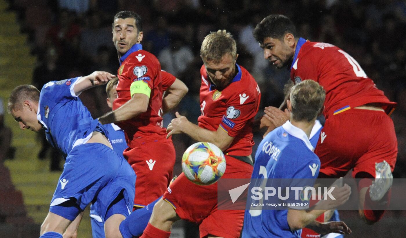Armenia Soccer Euro 2020 Qualifier Armenia - Liechtenstein