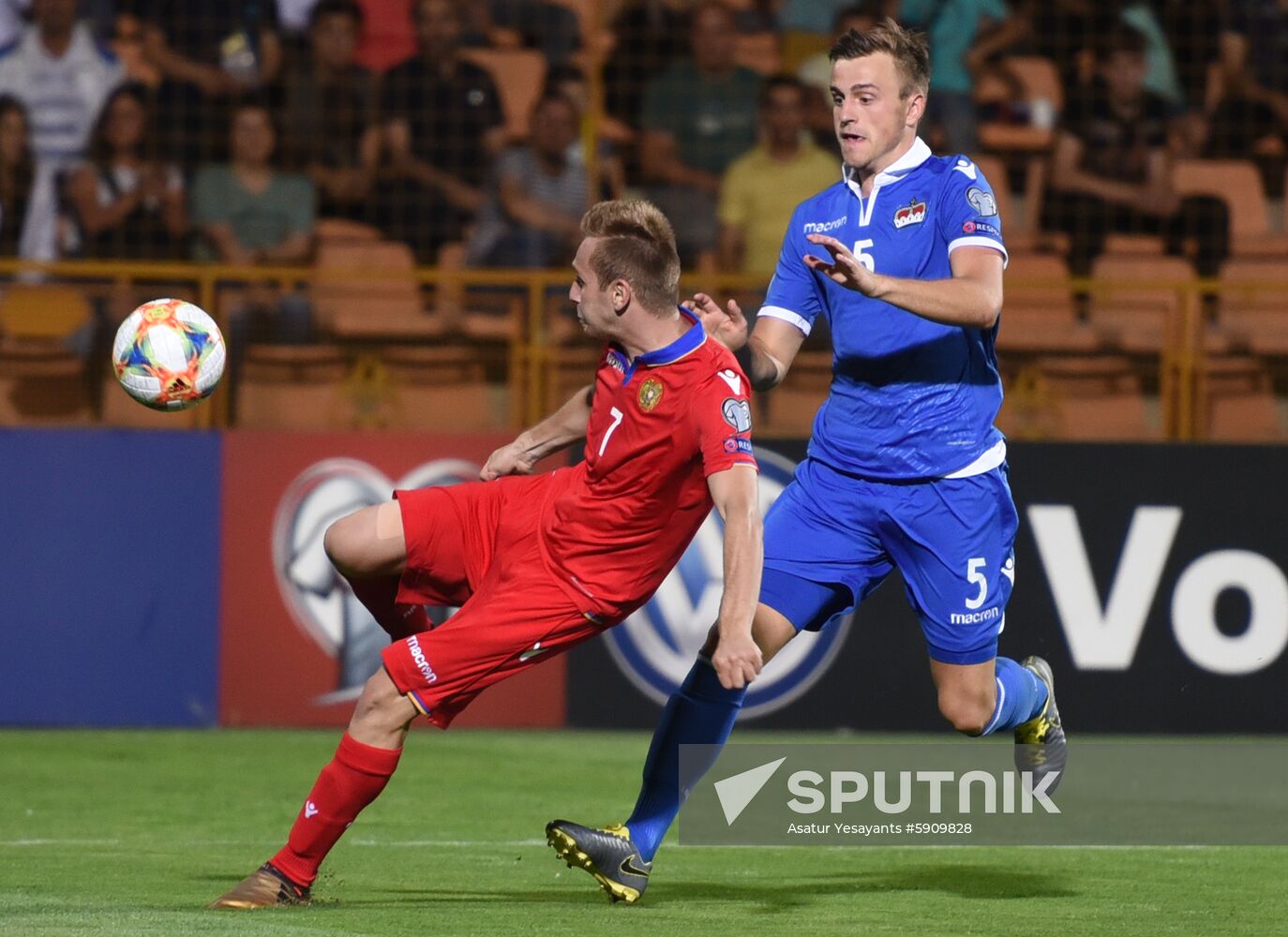 Armenia Soccer Euro 2020 Qualifier Armenia - Liechtenstein