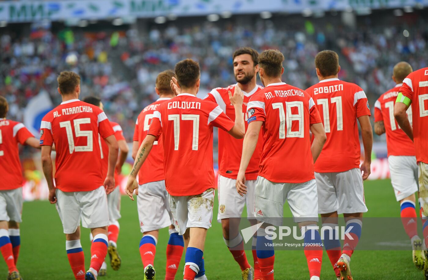 Russia Soccer Euro 2020 Qualifier Russia - San Marino