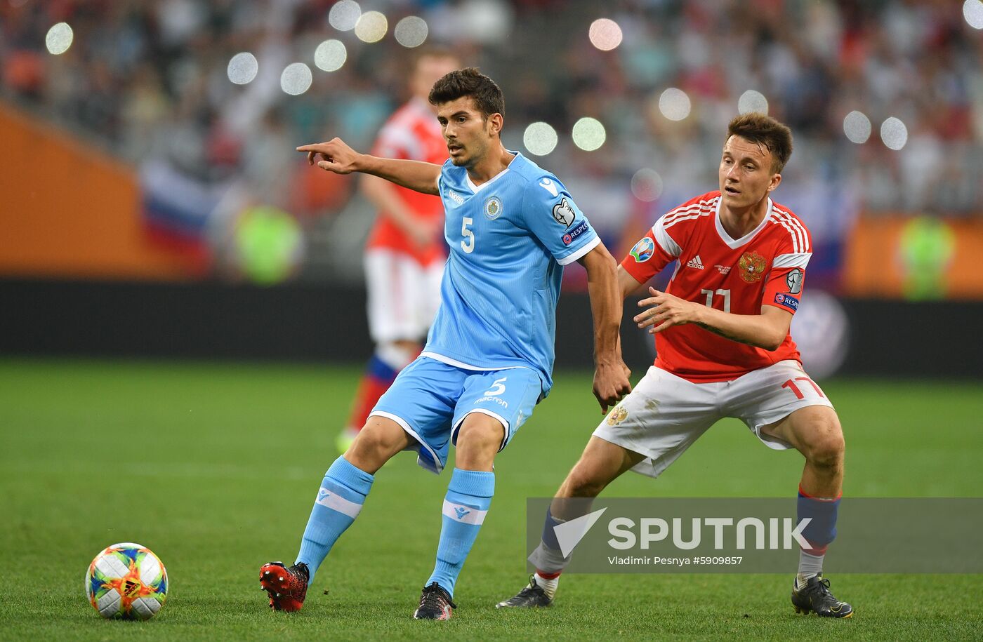 Russia Soccer Euro 2020 Qualifier Russia - San Marino