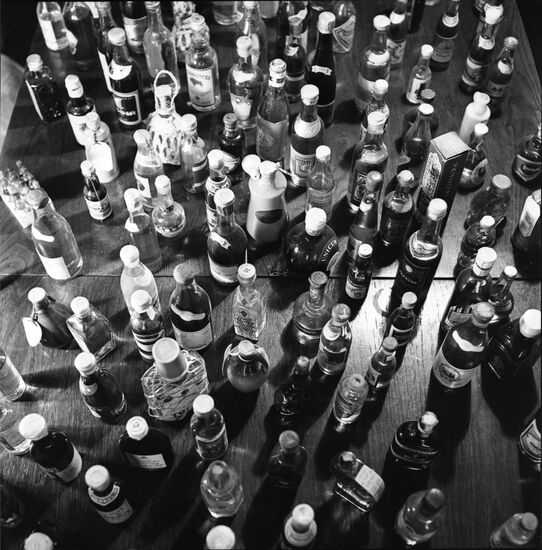 Grigory Borodin's collection of alcoholic beverages