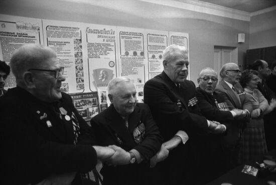 British and Soviet WWII veterans in Murmansk