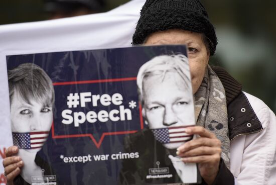 Great Britain Wikileaks Assange Court