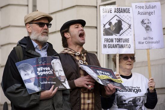 Great Britain Wikileaks Assange Court