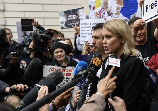 Great Britain Wikileaks Assange Court