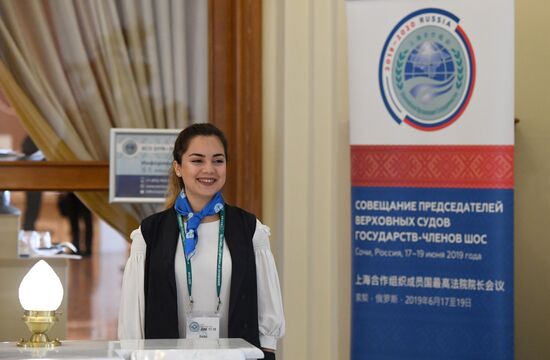 Meetings by Chief Justice of the Supreme Court of the Russian Federation Vyacheslav Lebedev with the delegations of the SCO supreme courts