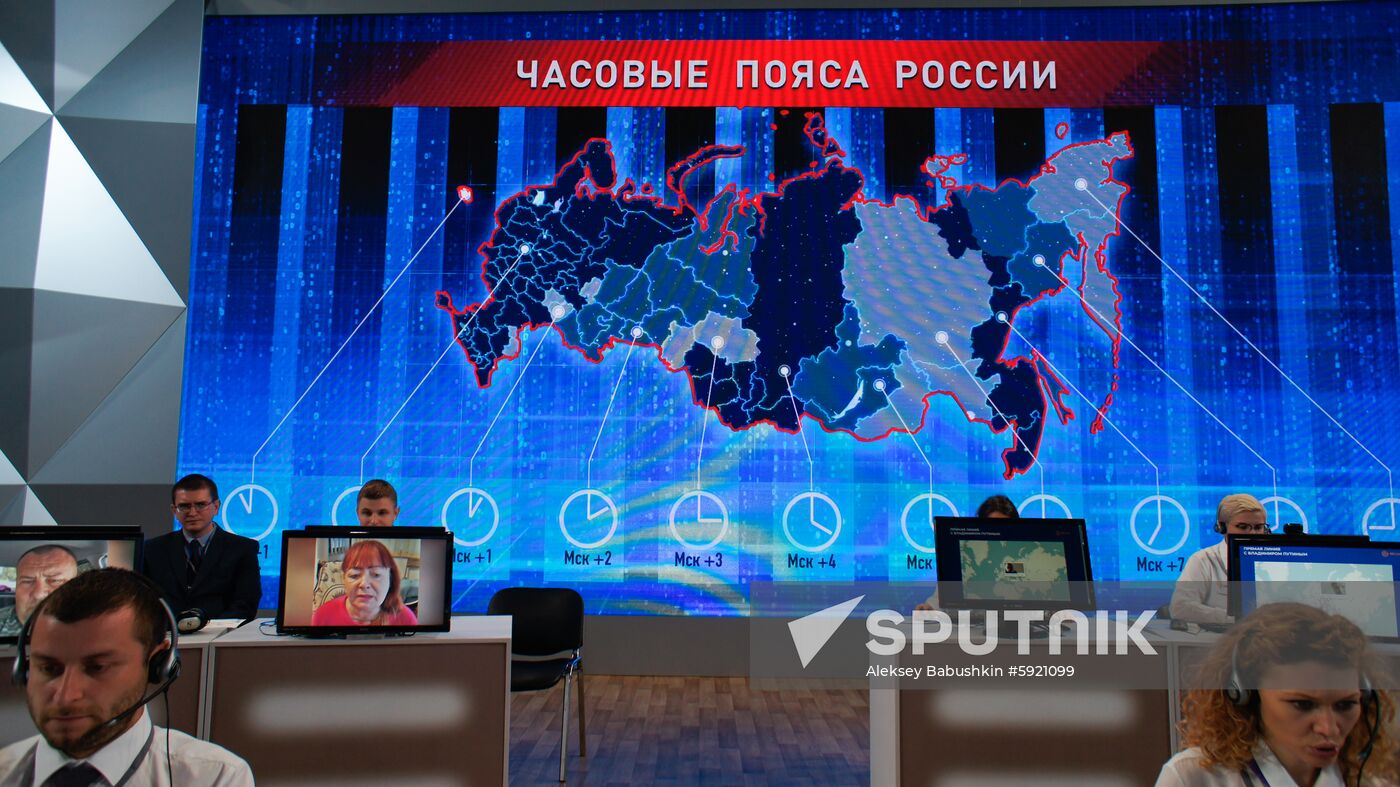 Russia Putin Nationwide Call-in