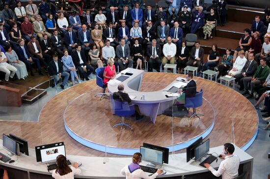 Russia Putin Nationwide Call-in
