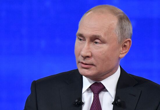 Russia Putin Nationwide Call-in