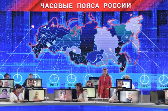Russia Putin Nationwide Call-in