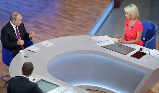 Russia Putin Nationwide Call-in
