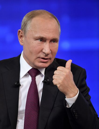 Russia Putin Nationwide Call-in