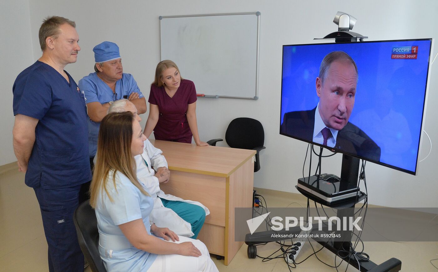 Russia Putin Nationwide Call-in