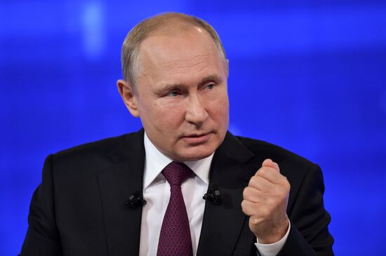 Russia Putin Nationwide Call-in