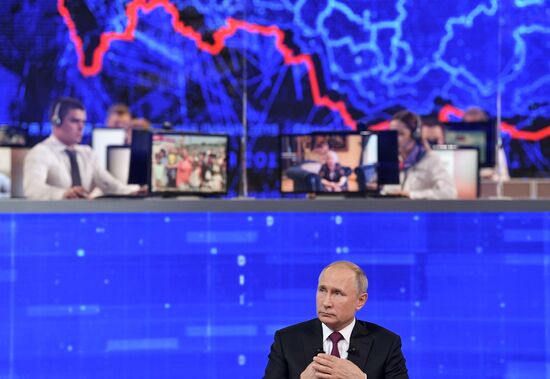 Russia Putin Nationwide Call-in