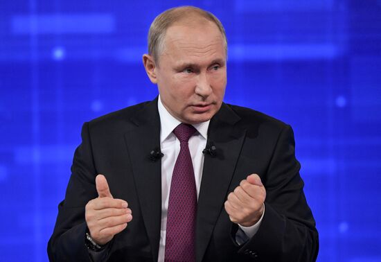 Russia Putin Nationwide Call-in