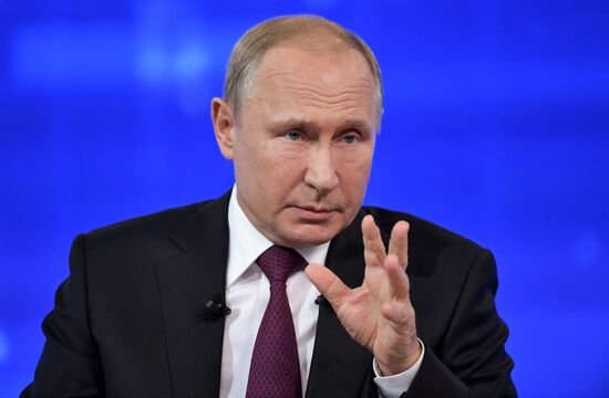 Russia Putin Nationwide Call-in