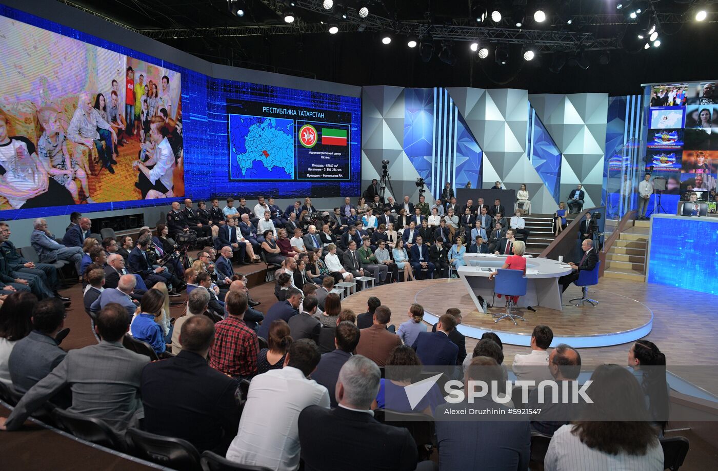 Russia Putin Nationwide Call-in