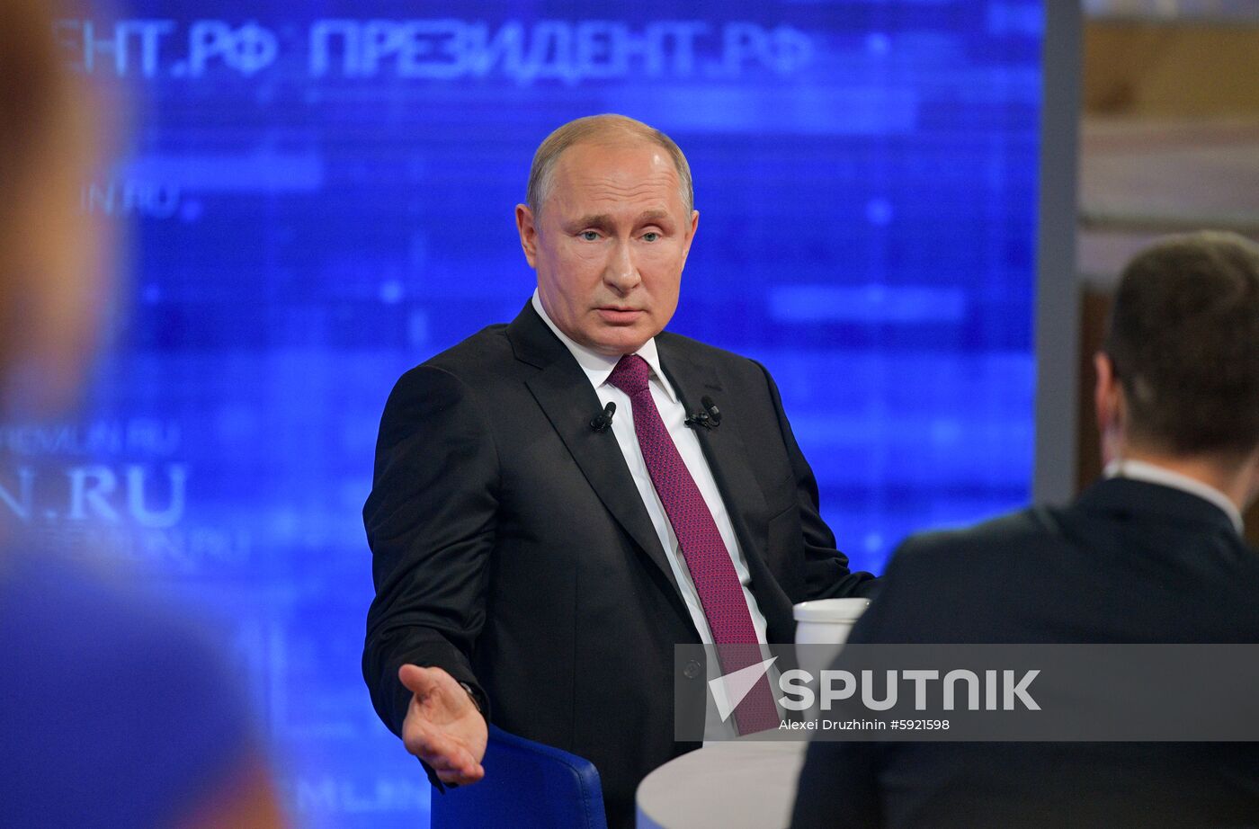Russia Putin Nationwide Call-in