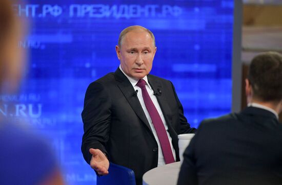 Russia Putin Nationwide Call-in