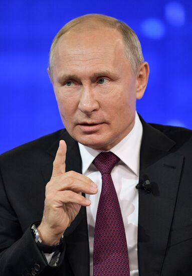 Russia Putin Nationwide Call-in