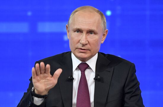 Russia Putin Nationwide Call-in