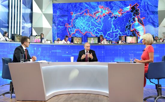 Russia Putin Nationwide Call-in