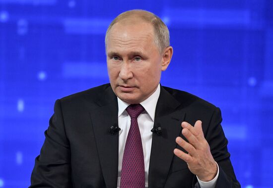 Russia Putin Nationwide Call-in