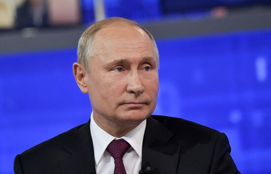Russia Putin Nationwide Call-in