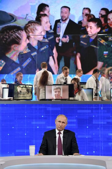 Russia Putin Nationwide Call-in