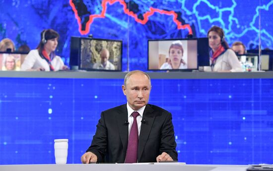 Russia Putin Nationwide Call-in