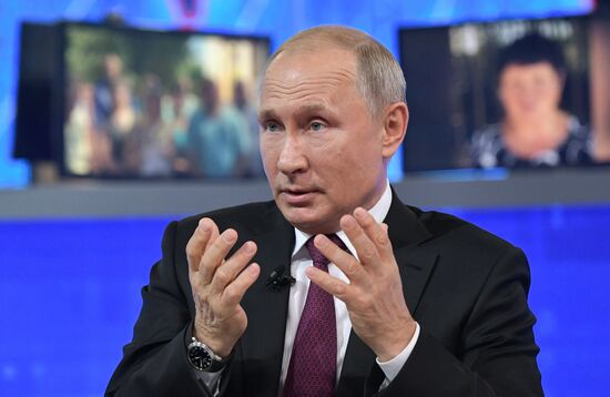 Russia Putin Nationwide Call-in