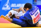 Moldova's Denis Vieru and Georgia's Bagrati Niniashvili compete during the men's 66 kg half-light weight round of 8 judo match at the 2nd European Games in Minsk, Belarus. Location: Belarus, Minsk. Author: Vladimir Astapkovich/Sputnik. Belarus European Games Judo