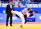 Russia's Irina Dolgova and Italy's Francesca Milani compete during the women's 48 kg extra-light weight round of 16 judo match at the 2nd European Games in Minsk, Belarus. Location: Belarus, Minsk. Author: Vladimir Astapkovich/Sputnik. Belarus European Games Judo