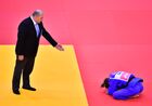 Serbia's Milica Nikolic reacts during the women's 48 kg extra-light weight semi-final judo match against Ukraine's Daria Blodid at the 2nd European Games in Minsk, Belarus. Location: Belarus, Minsk. Author: Vladimir Astapkovich/Sputnik. Belarus European Games Judo