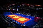 Ukraine's Daria Blodid and Serbia's Milica Nikolic compete during the women's 48 kg extra-light weight semi-final judo match at the 2nd European Games in Minsk, Belarus. Location: Belarus, Minsk. Author: Vladimir Astapkovich/Sputnik. Belarus European Games Judo