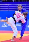 Ukraine's Daria Blodid and Russia's Irina Dolgova compete during the women's 48 kg extra-light weight gold medal judo contest at the 2nd European Games in Minsk, Belarus. Location: Belarus, Minsk. Author: Vladimir Astapkovich/Sputnik. Belarus European Games Judo