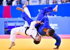 Georgia's Amiran Papinashvili and Germany's Plafky Moritz compete during the men's 60 kg extra-light weight bronze medal judo contest at the 2nd European Games in Minsk, Belarus. Location: Belarus, Minsk. Author: Vladimir Astapkovich/Sputnik. Belarus European Games Judo