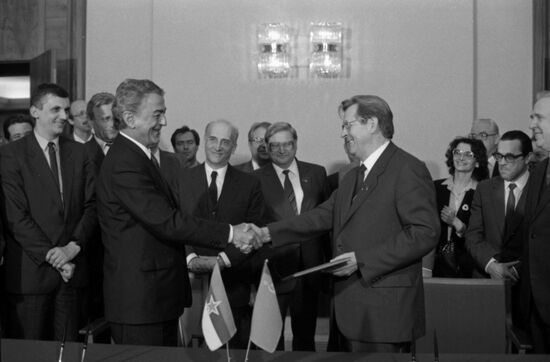 Chairman of Montenegrin Parliament's Executive Council Vuko Vukadinovic visits USSR