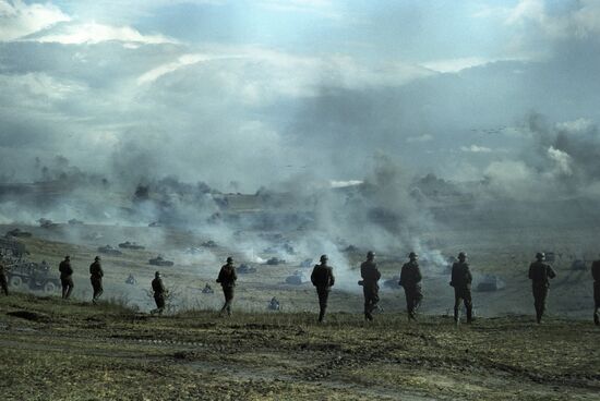 Still from film Fiery Bulge, part of Liberation epic