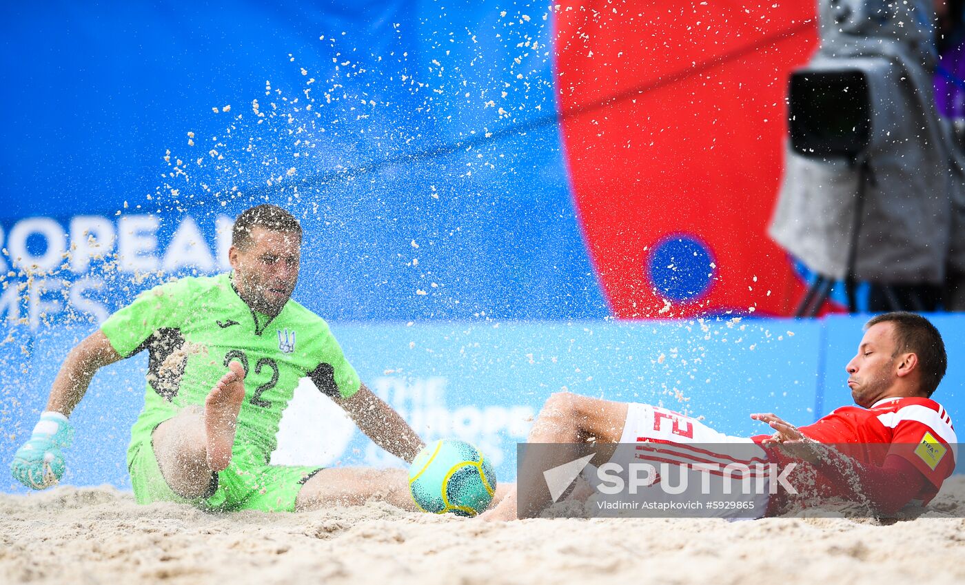 Belarus European Games Beach Soccer Russia - Ukraine