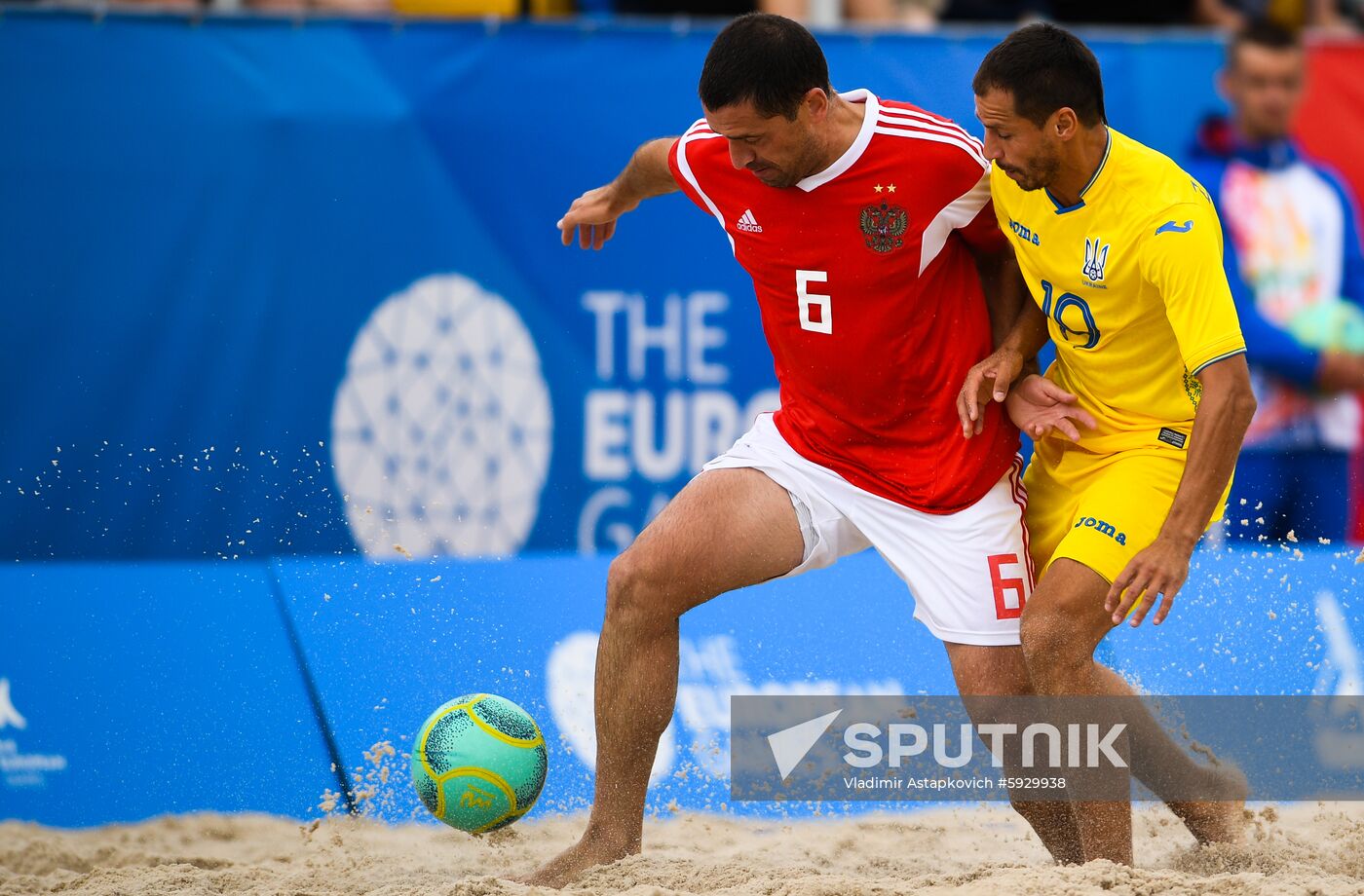 Belarus European Games Beach Soccer Russia - Ukraine