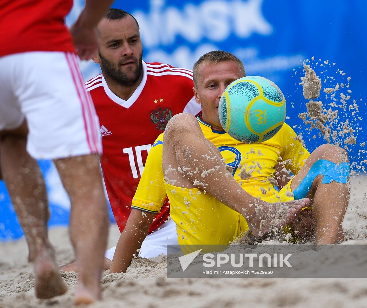 Belarus European Games Beach Soccer Russia - Ukraine