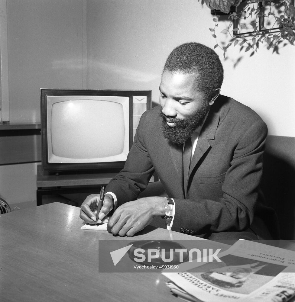 Republic of Zimbabwe delegate F. T. Makaneze in Moscow