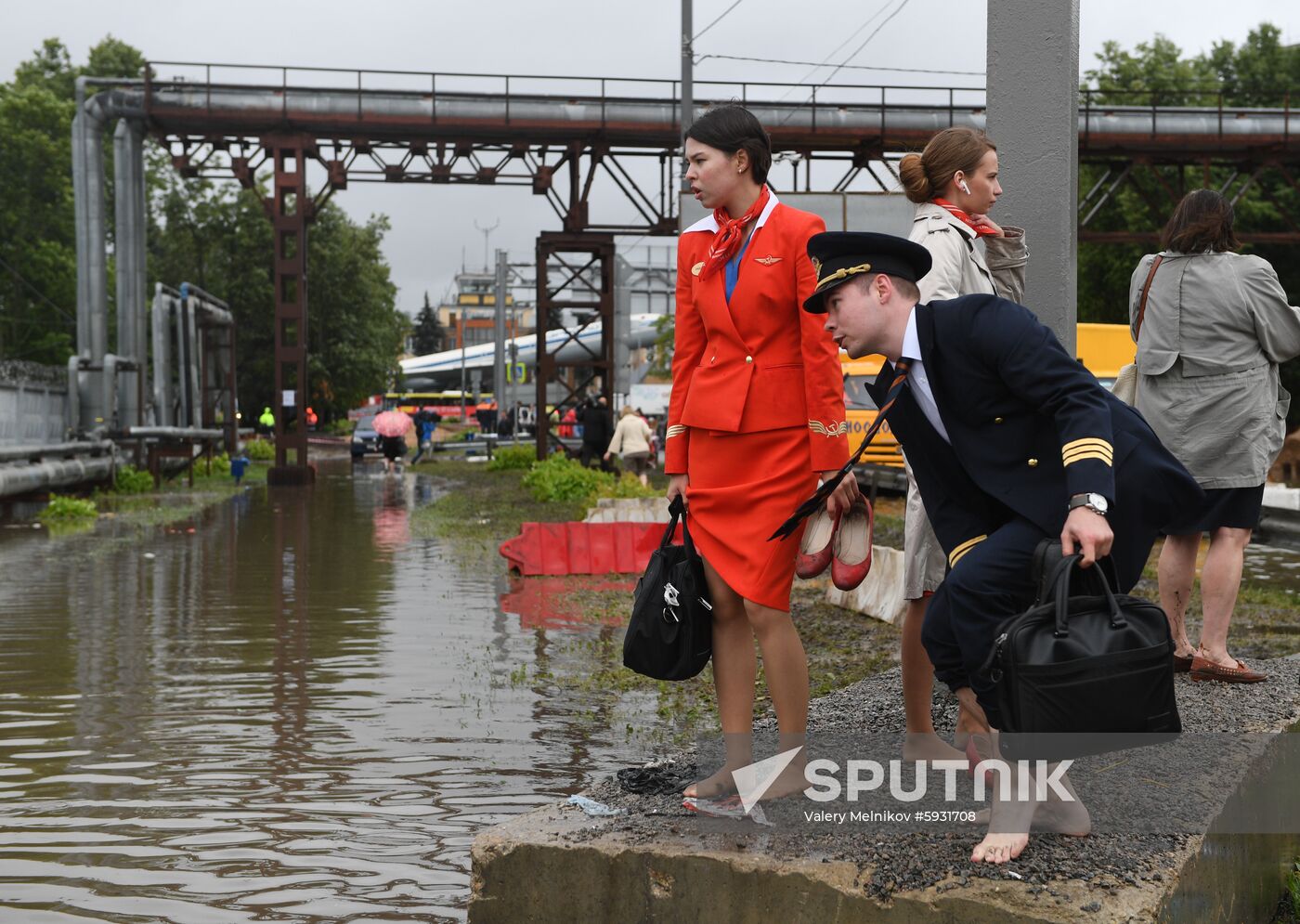 Russia Moscow Flood