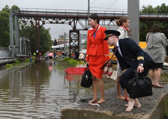 Russia Moscow Flood