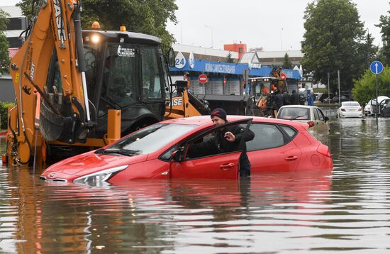 Russia Moscow Flood
