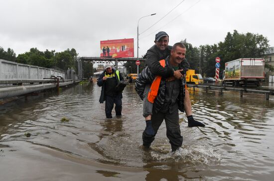 Russia Moscow Flood