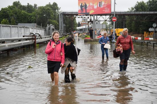 Russia Moscow Flood