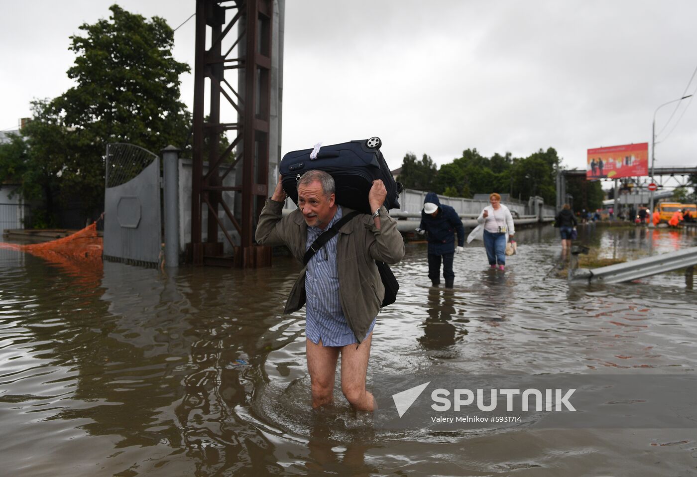 Russia Moscow Flood